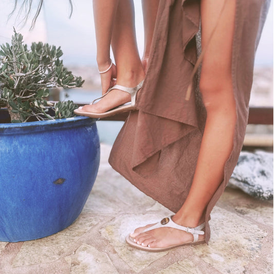 11:11 Grounded Goddess women's grounding shoes with Tiger's Eye crystal