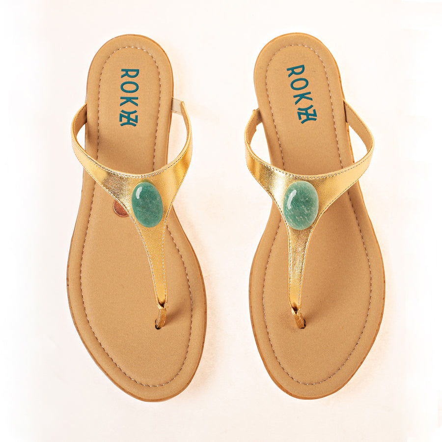 12:12 Minimalist Muse in Gold with Amazonite