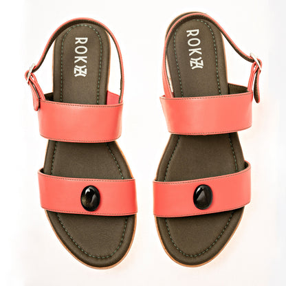 5555 Coral with Golden Sheen Obsidian