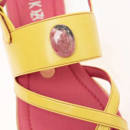 4444 Citrine with Rhodonite