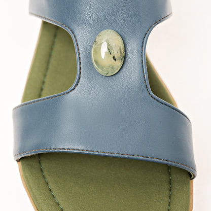 7777 Denim with Prehnite