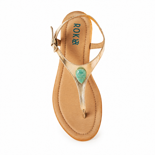 11:11 Grounded Goddess grounding shoes with Amazonite crystal