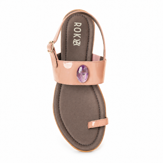 22:22 Greco Modern grounding shoes with Amethyst crystal