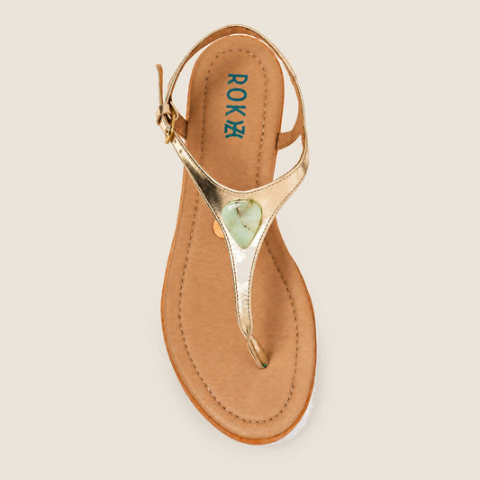 11:11 Grounded Goddess women's grounding shoes with Chrysoprase crystal