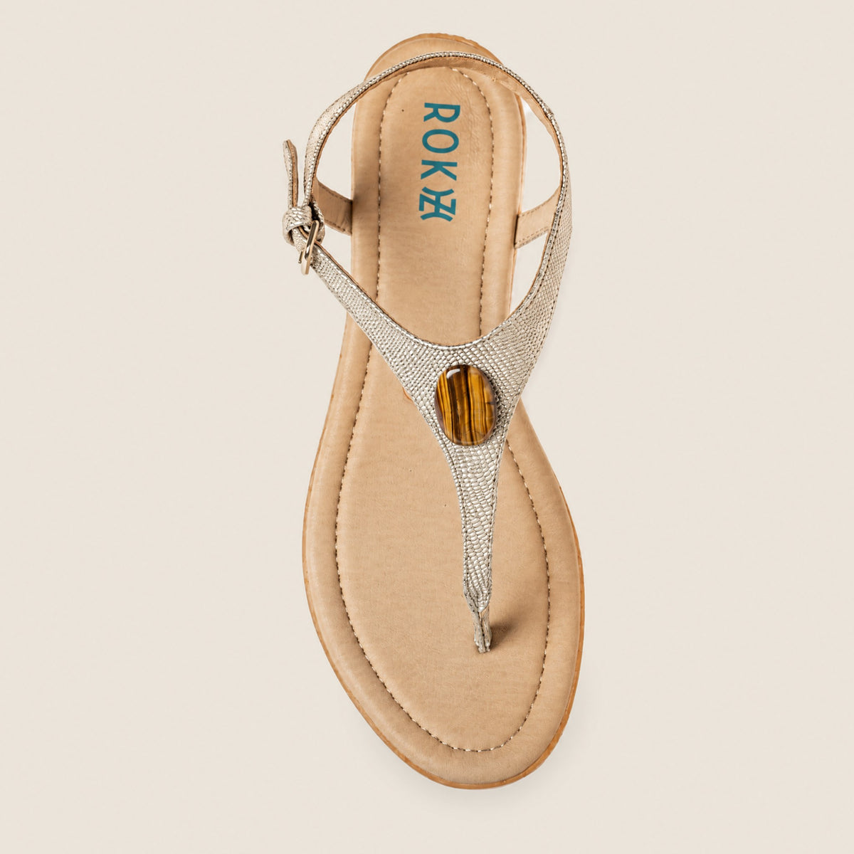 
11:11 Grounded Goddess women's grounding shoes with Tiger's Eye crystal