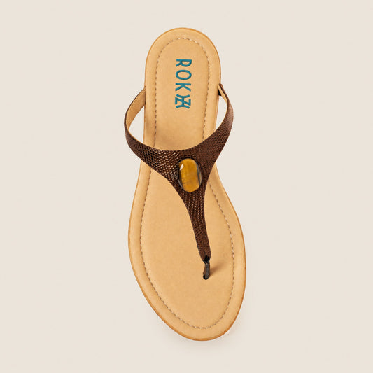 12:12 Minimalist Muse women's grounding shoes with Tiger's Eye crystal