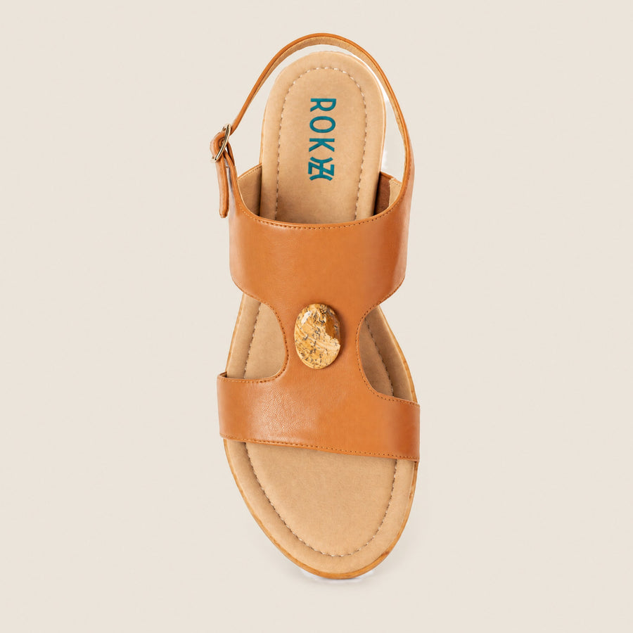 77:77 Iconic H in Toffee with Picture Jasper