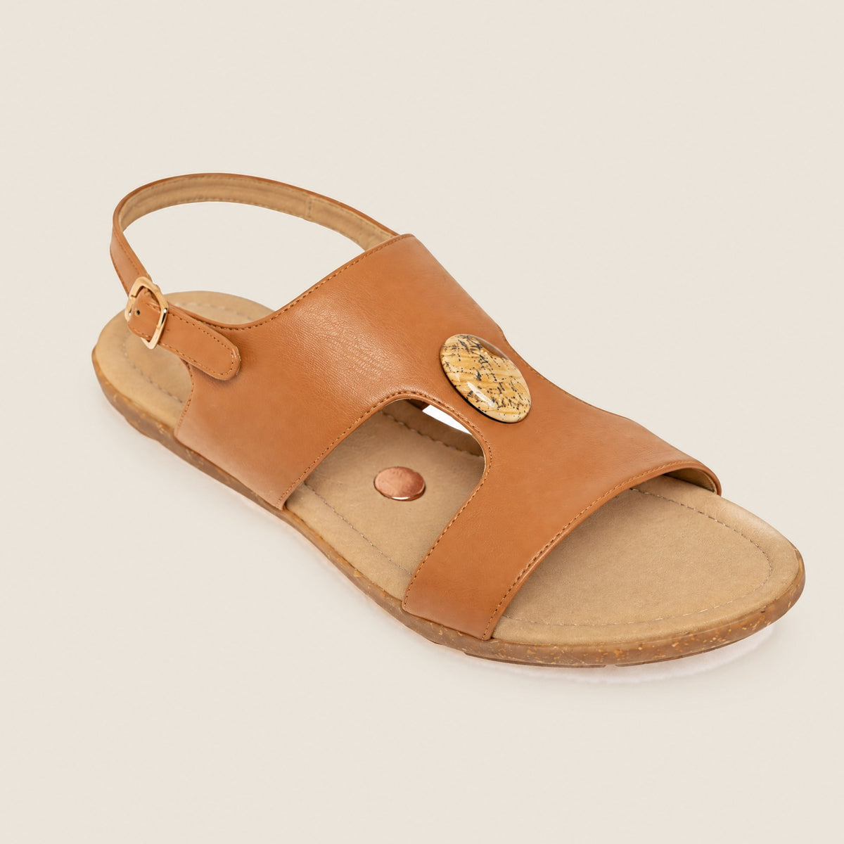 
77:77 Iconic H women's grounding shoes with Picture Jasper crystal