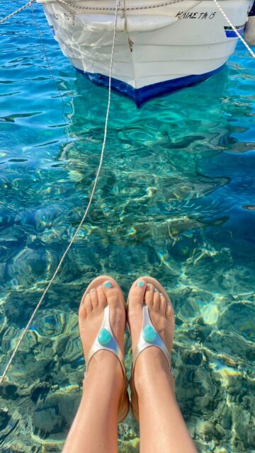 Intentional steps are always in style. 🧿 Rokhz are your Greek island BFFs—rock them from spring’s first bloom to autumn’s last glow. 
Grounded? Always. Basic? Never. 
Grounding is style that speaks louder than words. 🩵🔥

Massive love to the stunning @a_manoudi #rokhzstars🌟 for these images. Keep shining and showing us how you move magic ✨ 

11:11 Platinum with Amazonite 🩵

#rokhz #wellnessmeetswanderlust #groundingshoesforwomen #amazonite #1111 #endlesssummer #greeceinoctober🇬🇷 #greekislands